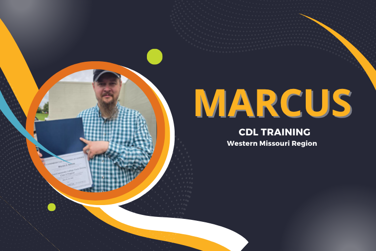 Sedalia Job Center Helps Marcus Drive Toward Success